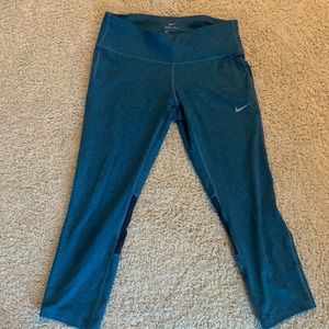 Blue Nike Dri-Fit leggings